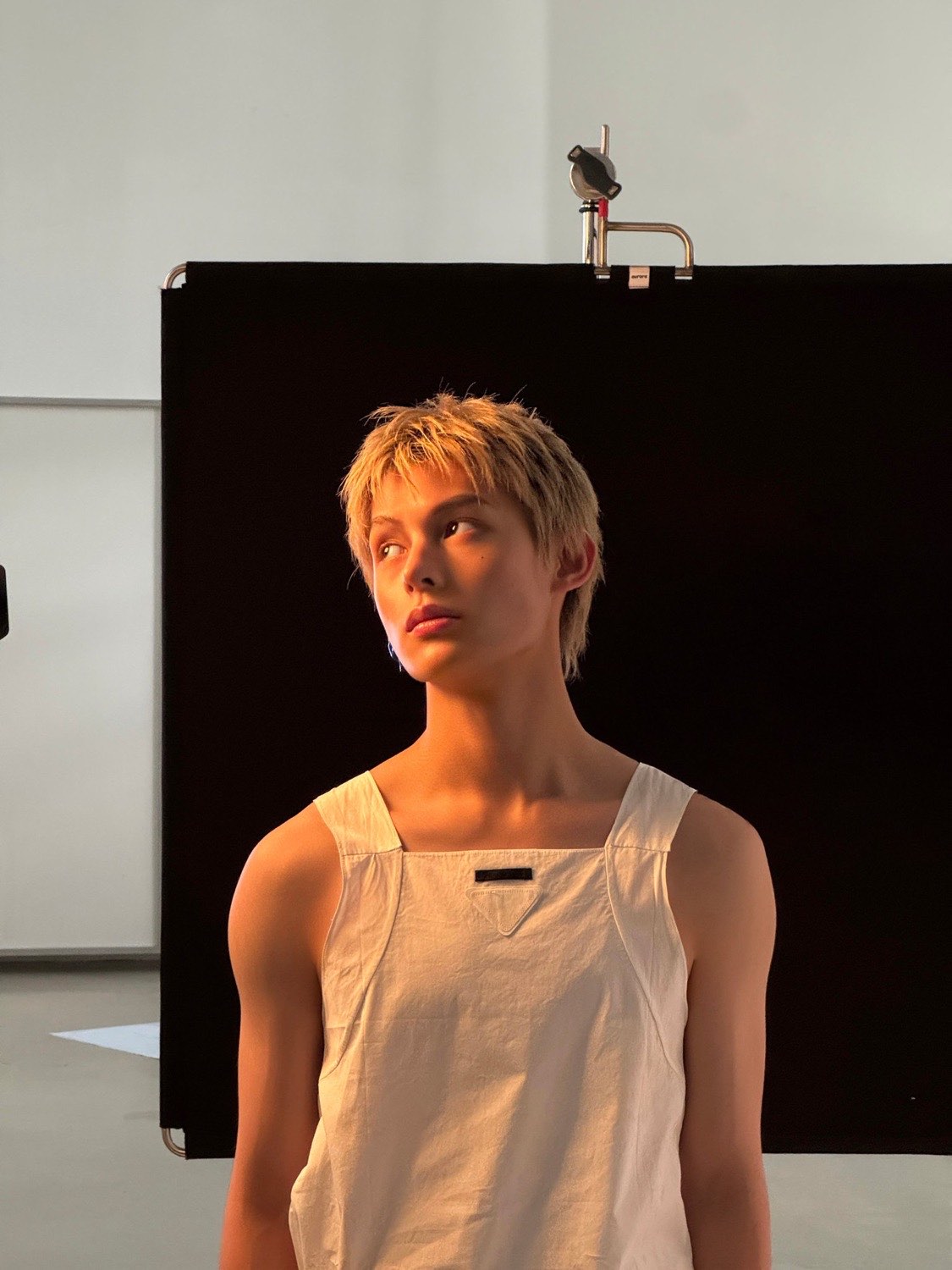 James of CORTIS behind the scenes on the Vogue Man Korea set